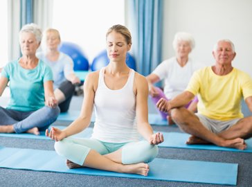 Foto von Yoga-Gruppe